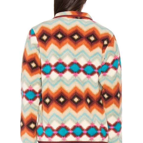 Patagonia Women's Lightweight Snap-T Tribal Aztec Fleece Pullover Small S - Picture 3 of 4